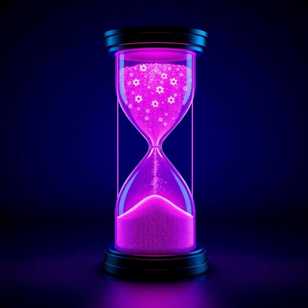 Ampulheta com engrenagens — Honrar o tempo